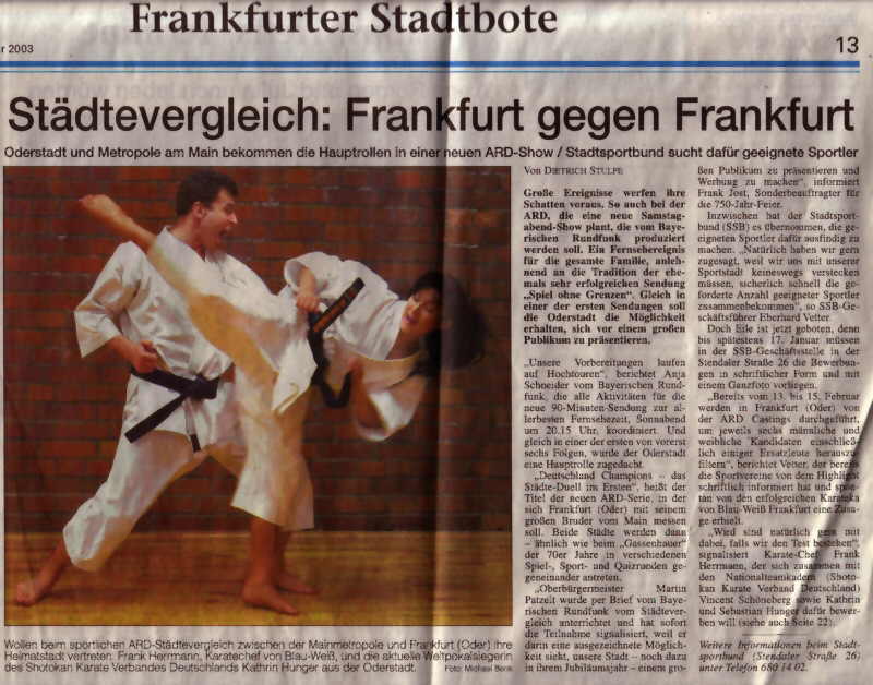 MOZ - Städtevergleich: Frankfurt gegen Frankfurt