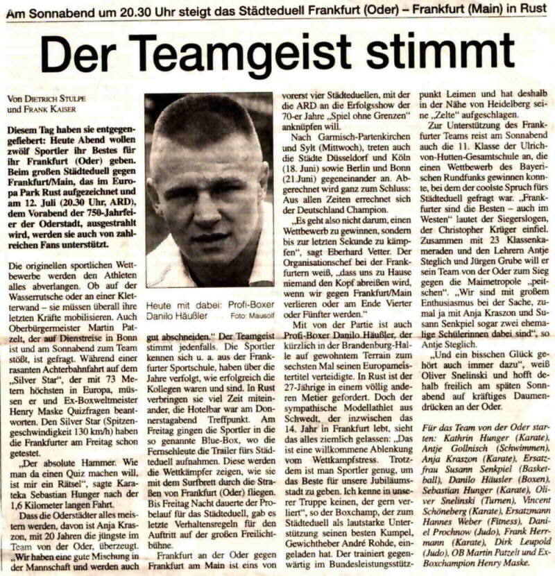 MOZ - Der Teamgeist stimmt